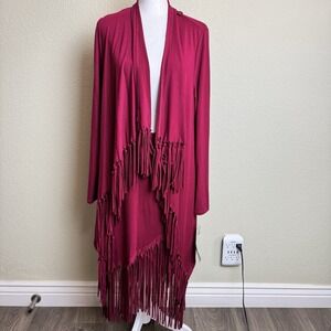 Serena Williams Signature Statement Women's Outfit Skirt Cardigan Size S Fringes